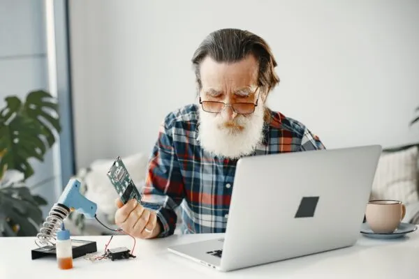 fixing laptop