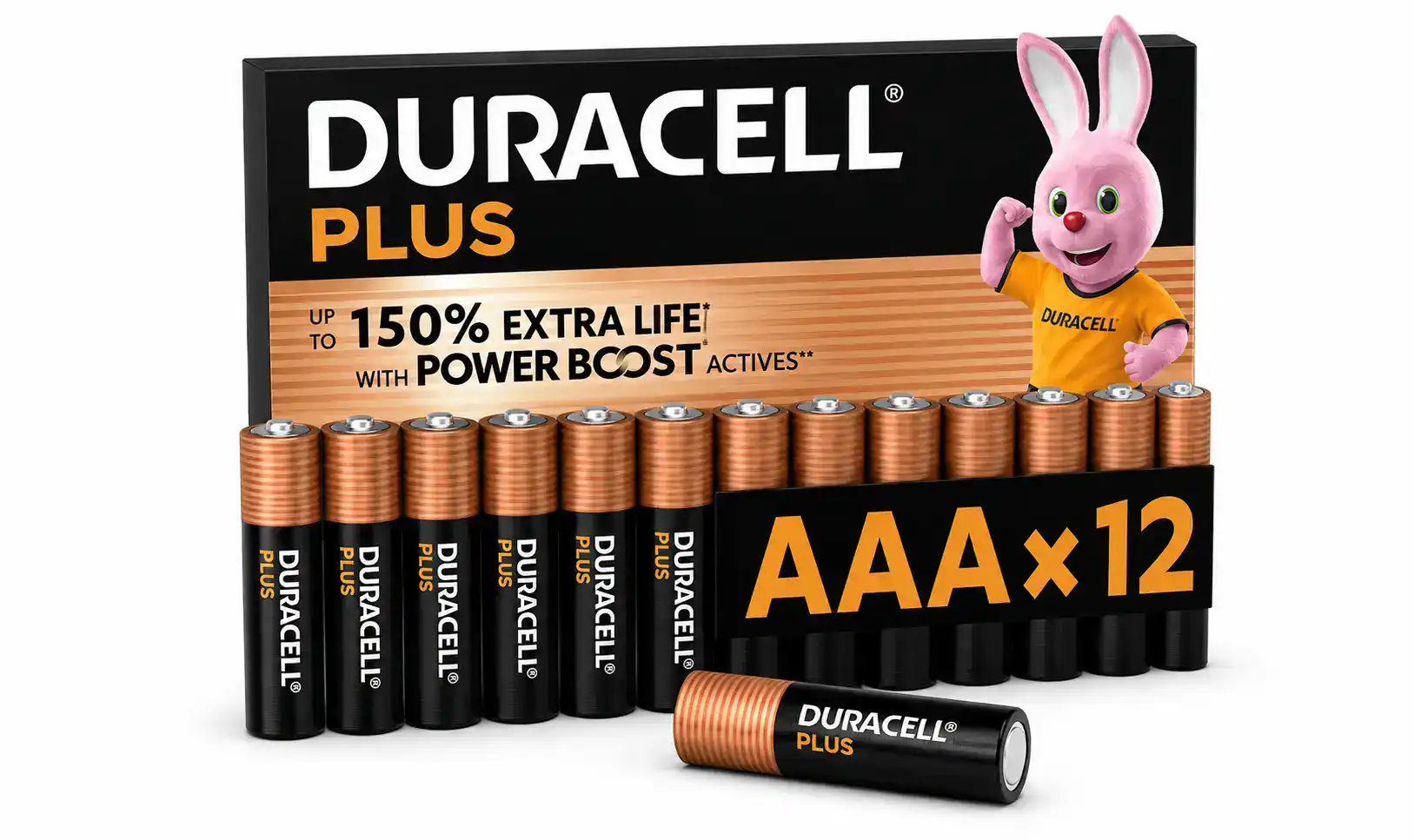 Duracell AAA batteries 12 pack available near Romford RM6 6YU.