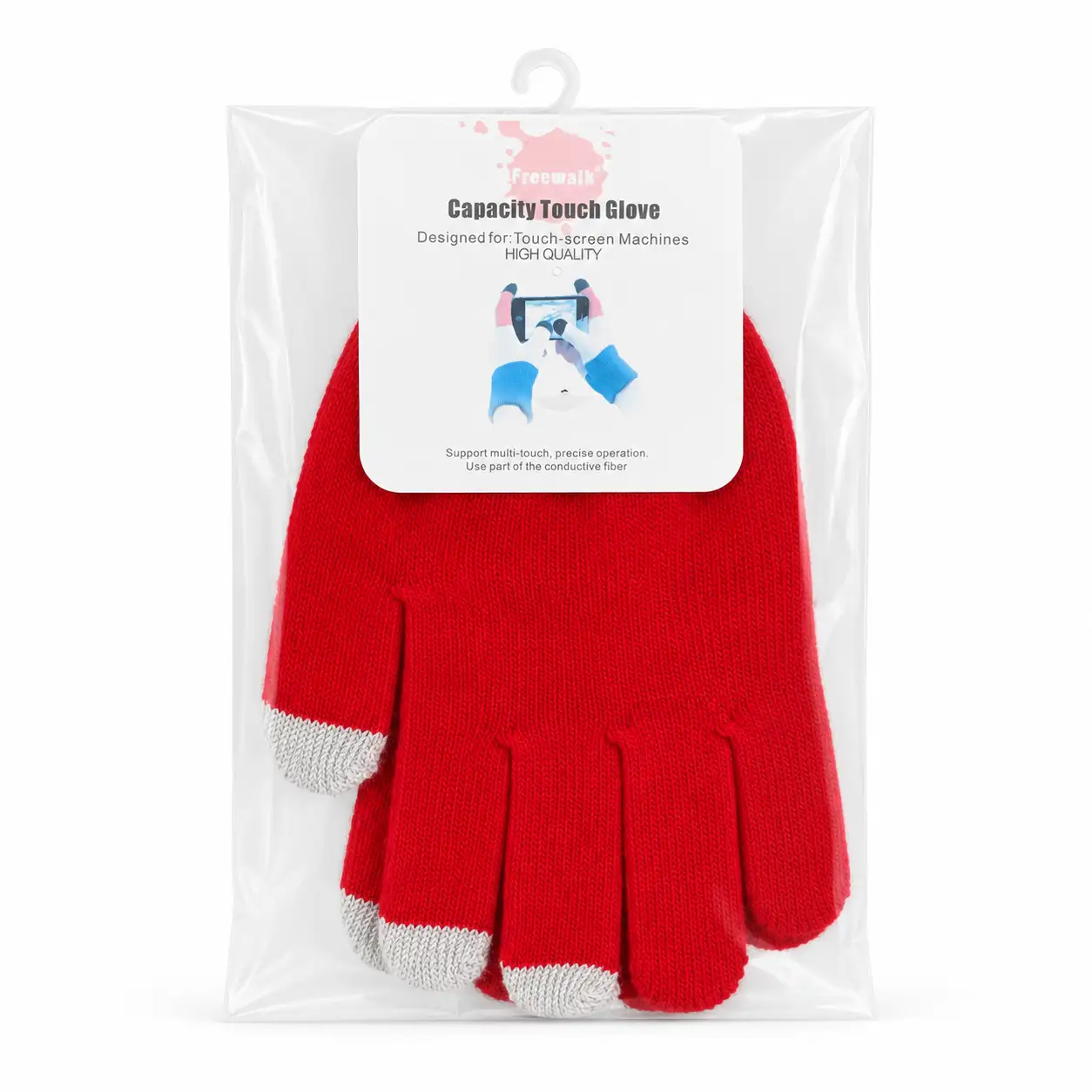 Touch Screen Gloves Red