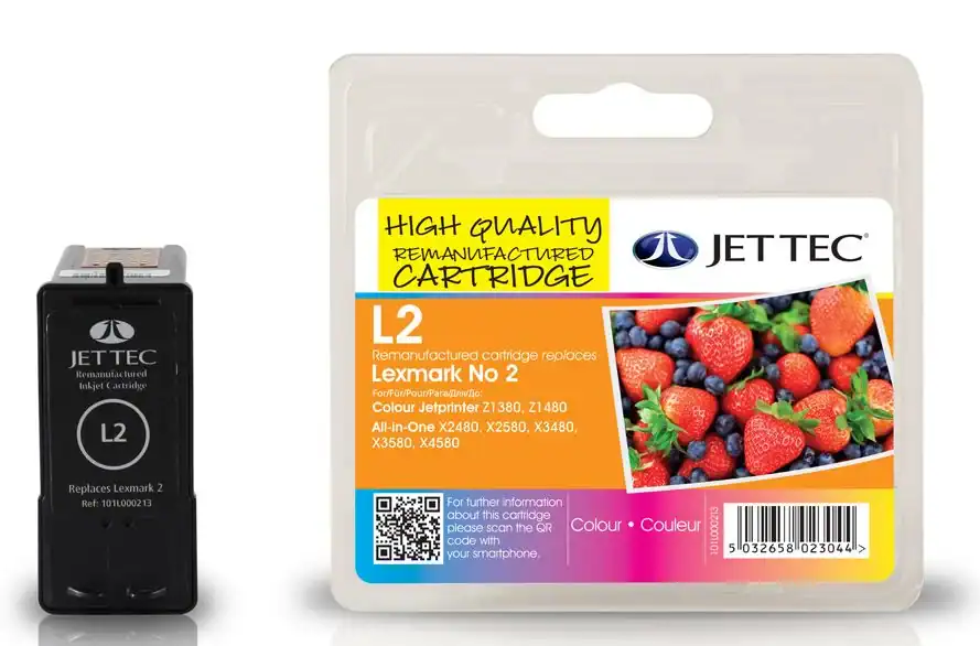 Remanufactured JETTEC L2 Colour ink cartridge for printers in Romford.