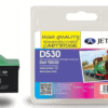Remanufactured Jet Tec D530 ink cartridge, ideal for Romford printers, offering high-quality printin.
