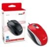 Red wired USB mouse for computers in Romford and surrounding areas.
