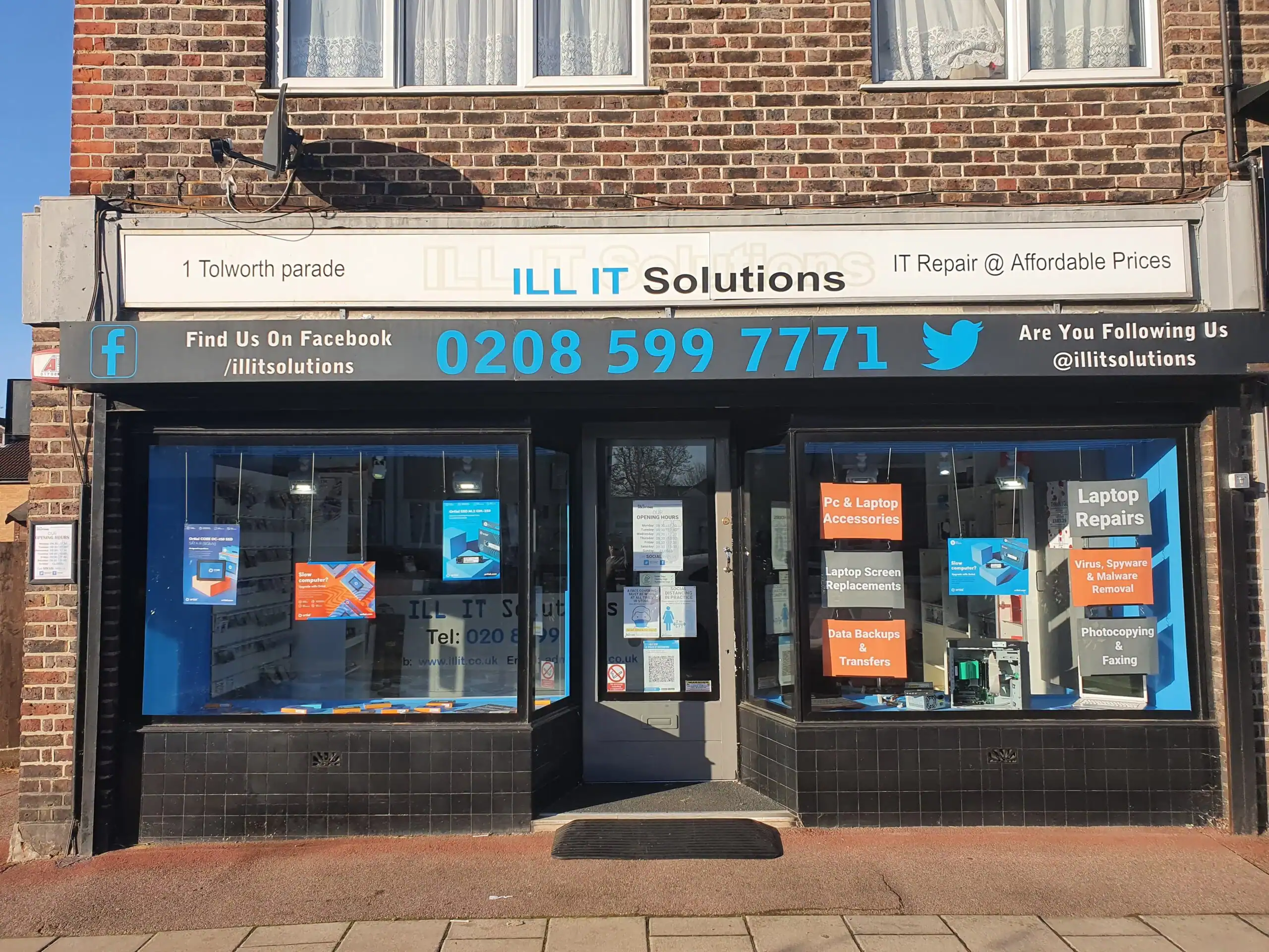 IT repair shop in Romford offering laptop and PC repairs, accessories, and IT solutions.