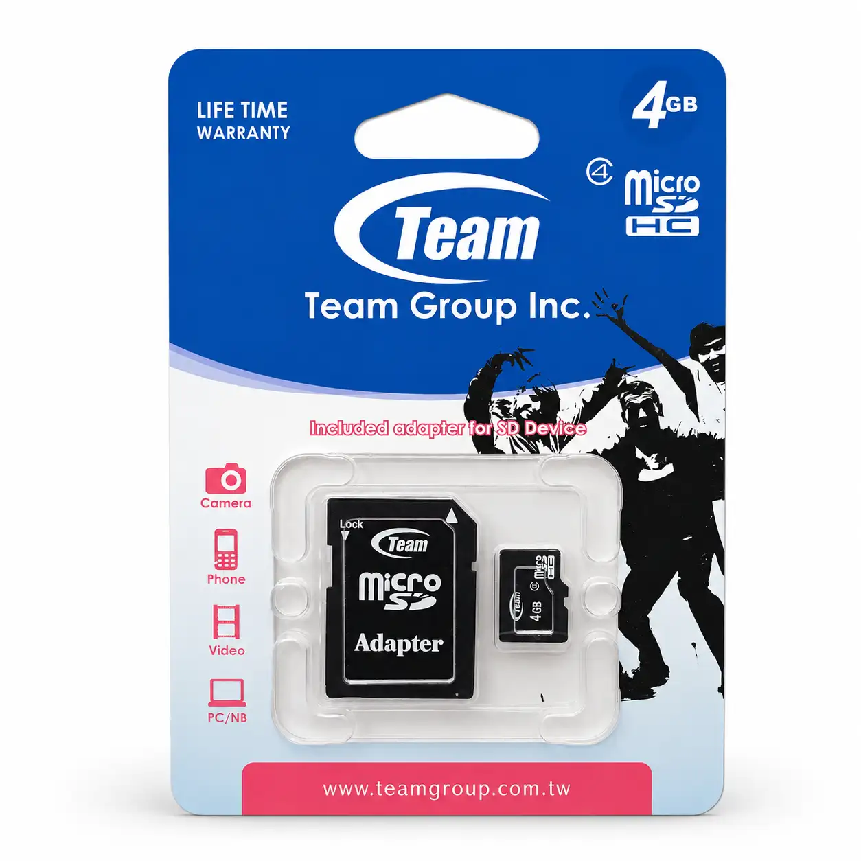 4GB Micro SD Card With Adapter